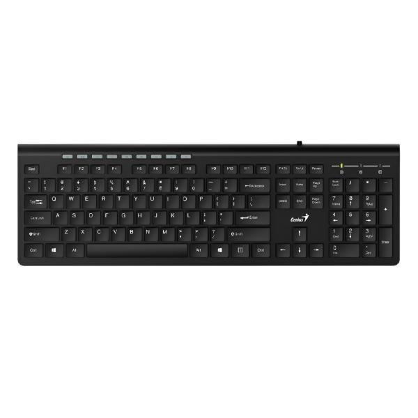 TECLADO GENIUS SLIMSTAR 230II MEMBRANA ALÁMBRICO USB ESPAÑOL 31310048401