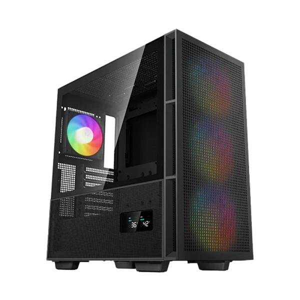 CASE GAMING RGB DEEPCOOL CH560 DIGITAL MID TOWER 3 VENTILADORES DE 140MM Y 1 DE 120MM CON VIDRIO LATERAL Y MALLA FRONTAL R-CH560-BKAPE4D-G1
