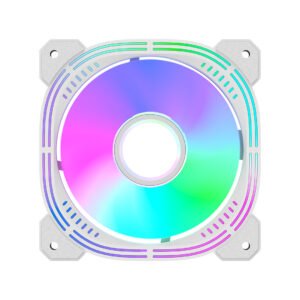 ABANICO ARGB FORMULA V LINE NULIGHT 12WH ARPW 120 MM 4 PIN PWM + 3 PIN ARGB 4711401662983 BLANCO