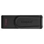 MEMORIA USB 64GB KINGSTON DATA TRAVELER EXODIA S USB-A 3.2 GEN 1 CON TAPA GIRATORIA DTXS/64GB NEGRO