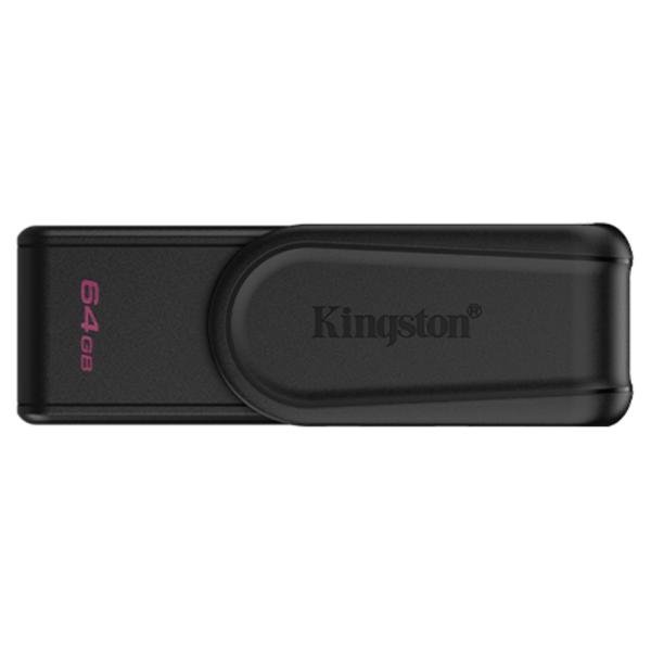 MEMORIA USB 64GB KINGSTON DATA TRAVELER EXODIA S USB-A 3.2 GEN 1 CON TAPA GIRATORIA DTXS/64GB NEGRO