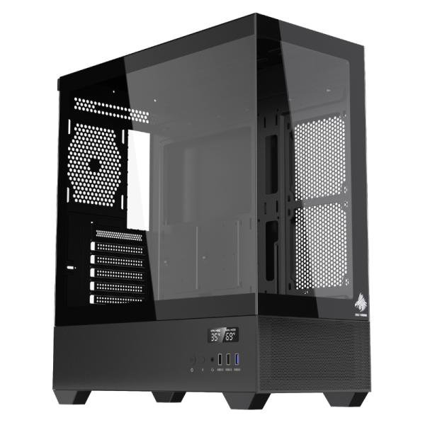 CASE EAGLE WARRIOR CG01TZRA001C MID TOWER SIN VENTILACION INCLUIDA CON VIDRIO TEMPLADO FRONTAL