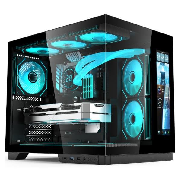 CASE EAGLE WARRIOR CG01YJRA001C MID TOWER SIN VENTILACION INCLUIDA CON VIDRIO TEMPLADO SIN FUENTE