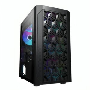 CASE GAMING RGB EAGLE WARRIOR CG06AKRA001C MINI TOWER VENTILADORES 3 DE 120MM CON VIDRIO LATERAL Y MALLA FRONTAL