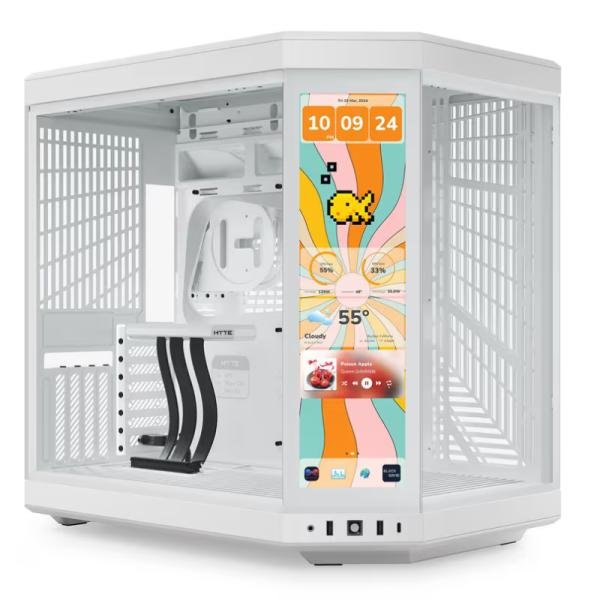 CASE HYTE Y70 TOUCH INFINITE TORRE MEDIA VIDRIO TEMPLADO CON PANTALLA TÁCTIL 14.9" GEN 3 CS-HYTE-Y70TTI-WW