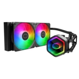 ENFRIAMIENTO LIQUIDO RGB COOLER MASTER MASTERLIQUID 240 CORE II LGA1851/AM5 2X120MM SLEEVE MLW-D24M-A18PA-R1