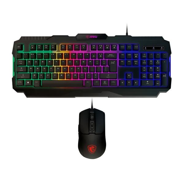 TECLADO Y MOUSE GAMING RGB MSI FORGE GK100 US USB INGLÉS S11-04US20L-HH9