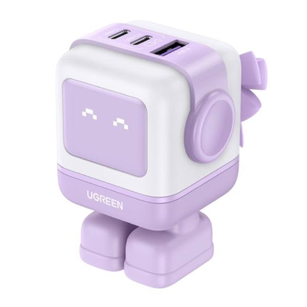 CARGADOR UGREEN CD361 65W 2 PUERTOS USB-C Y 1 PUERTO USB-A CARGA RAPIDA 35314