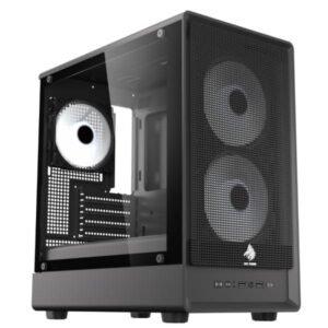 CASE EAGLE WARRIOR CG03AMRA001C TORRE PEQUEÑA CON 2 ABANICOS CON VIDRIO LATERAL