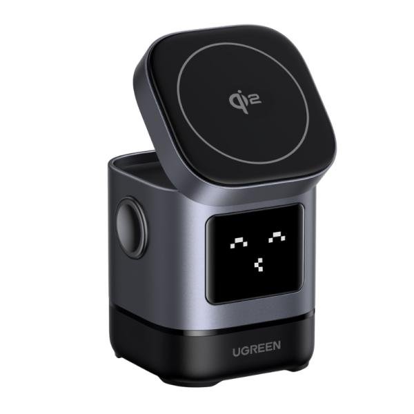 CARGADOR INALAMBRICO 2 EN 1 UGREEN W709 15W MAGNETICO CARGA RAPIDA PARA APPLE 45775