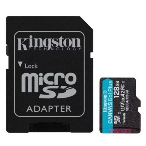 MEMORIA MICRO SD 128GB KINGSTON SDCG4/128GB CLASE 10 UHS-I V30 200 MB/S / 100 MB/S PARA DRONES Y CAMARAS DEPORTIVAS