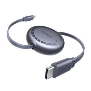 CABLE RETRÁCTIL UGREEN L531 USB-C A USB-C 100W CARGA RÁPIDA 95673 BLANCO