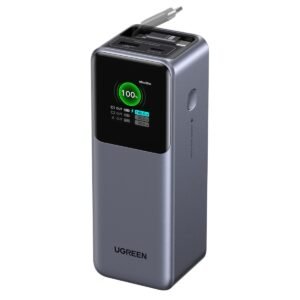 POWER BANK UGREEN PB726 20000MAH USC-C / USB-A CABLE RETRÕCTIL INTEGRADO CARGA RAPIDA 165W 55987B