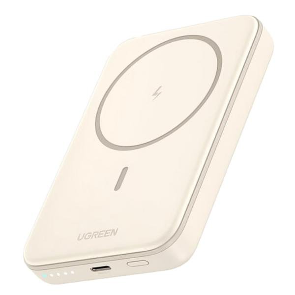 POWER BANK UGREEN PB561 10000MAH INALAMBRICO MAGNETICO USB-C 25208 BEIGE