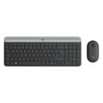 TECLADO Y MOUSE LOGITECH MK470 SLIM COMBO MEMBRANA INALÁMBRICO 2.4 GHZ ESPAÑOL 920-009266