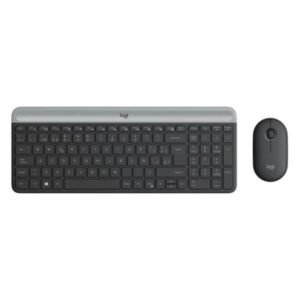 TECLADO Y MOUSE LOGITECH MK470 SLIM COMBO MEMBRANA INALÁMBRICO 2.4 GHZ ESPAÑOL 920-009266