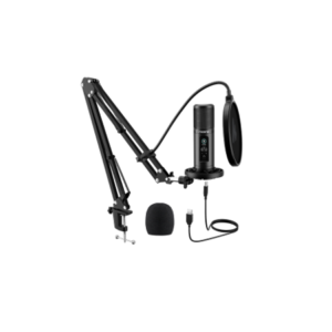 MICRÓFONO GAMING MAONO AU-PM422 USB / 3.5MM 192KHZ / 24-BIT CON PEDESTAL NEGRO