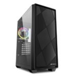 CASE GAMING RGB SHARKOON VS8 MID TOWER VENTILADORES 3 DE 120MM CON VIDRIO LATERAL 4044951039081