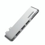 HUB UGREEN CM380 MULTIFUNCIONAL USB-C 2 PUERTOS USB 3.0 1 PUERTO HDMI RTO PARA TARJETAS SD/TF PARA MACBOOK AIR/PRO 80856