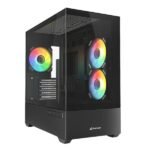 CASE RGB SHARKOON MK6 MID TOWER VENTILADORES 3 DE 120MM CON VIDRIO LATERAL 4044951041794