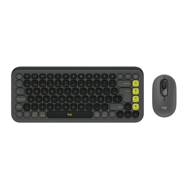 TECLADO Y MOUSE LOGITECH POP ICON COMBO INALÁMBRICO BLUETOOTH ESPAÑOL 920-013052