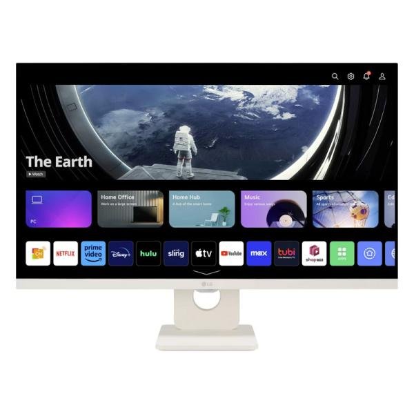 MONITOR 27'' LG 27SR50F-W 1920 x 1080  5MS 50/60HzHz HDMI USB FHD IPS WITH WEBOS SMART