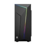CASE GAMING RGB EAGLE WARRIOR CG10AARA001C MID TOWER SIN VENTILACIÓN INCLUIDA CON VIDRIO LATERAL Y TIRA RGB