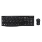 TECLADO Y MOUSE LOGITECH MK270 INALÁMBRICO CON RECEPTOR ESPAÑOL 920-004432 NEGRO