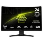 MONITOR GAMING MSI MAG 242C 23.6" CURVO 1920 X 1080 180 HZ ANTI-GLARE HDMI Y DP 9S6-3BC31T-004